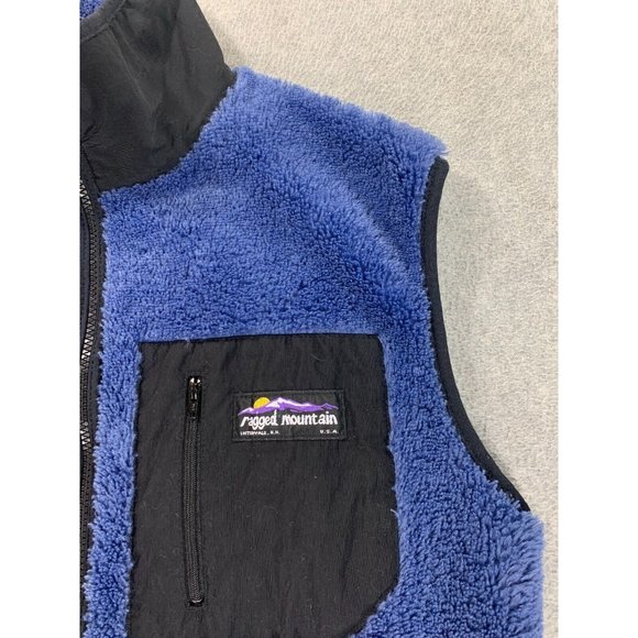 Ragged Mountain Sherpa‎ Fleece Jacket Vest (Women's Medium) Blue - Picture 3 of 12